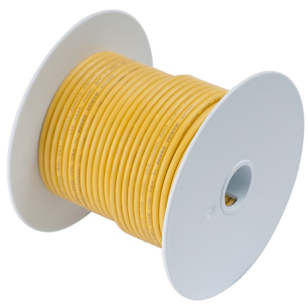 Ancor Primary Wire, Marine, 16 AWG, 1C C, Yellow, Vinyl, Stranded, 600V, 100 ft. 103010 - main